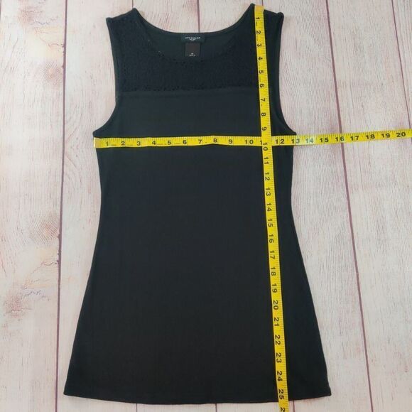 Ann Taylor fitted crochet peek-a-boo sleeveless top sz XS - Picture 7 of 8